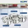 Kopf Topfset Stilo (Edelstahl, 10-teilig, inkl. 5 Deckel, Produktbild-Vorschau 2
