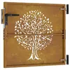vidaXL Záhradná brána 85x100 cm Corten Steel Tree Design Náhľad obrázku produktu 5