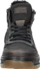 A close-up front view of a black and brown boot. Podgląd zdjęcia produktu