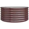 vidaXL Fioriera in acciaio verniciato a polvere 80x80x36 cm Anteprima dell’immagine prodotto 1