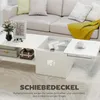 HOMCOM Couchtisch Wohnzimmertisch mit Verstecktem Stauraum Produktbild-Vorschau 4