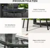 Gartentisch Boho-Stil Outdoor Beistelltisch, PE-Rattan, Produktbild-Vorschau 8