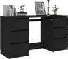 vidaXL Schreibtisch Schwarz 140x50x77 cm Holzwerkstoff Produktbild-Vorschau 3