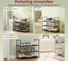 WOLTU Schuhregal mit 3 Ablagen, Schuhständer Metallgestell, Produktbild-Vorschau 6