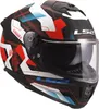 Casco LS2 FF808 Stream II Mika, bianco/blu/rosso, M (57/58) Anteprima dell’immagine prodotto 7