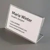 Mini-Tischaufsteller aus Acrylglas 8 x 5 cm – 10er-Set, Produktbild-Vorschau 2