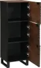 vidaXL Hochboard Braun 40 x 33 x 110 cm massives Mangoholz Produktbild-Vorschau 1