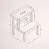 Bambusowy taboret ze schodkiem KROK, wys. 46 cm Podgląd zdjęcia produktu 8