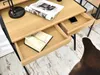 Minimalistický písací stôl RENO - čierny / dub sonoma Náhľad obrázku produktu 13