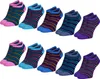 OCERA 10 Paar Damen Sneaker Socken mit buntem Produktbild-Vorschau 1