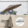 COSTWAY slunečník 250 cm zahradní slunečník skládací Náhled obrázku produktu 6