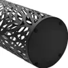 vidaXL Stojan na deštníky Leaf Motif Steel Black Náhled obrázku produktu 2