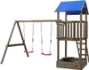 Holzspielplatz mit Schaukel und Sandkasten – Spielturm Produktbild-Vorschau 1