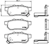 HELLA Bremsbeläge Satz Hinten Bremsklötze für HONDA Jazz II Produktbild-Vorschau 1