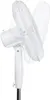 A white oscillating stand fan is shown against a white background. Voir les images du produit