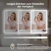 Miroir de salle de bain COSTWAY avec éclairage LED, miroir Voir les images du produit 6