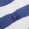 Cuscino per Sedia Sdraio a Strisce Bianche e Blu Tessuto Anteprima dell’immagine prodotto 6