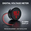 DC Digital Voltmeter 4‑100V, runde LED Spannungsanzeige, 30 Produktbild-Vorschau 5