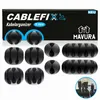 CABLEFIX Kabelführung Kabelorganizer Kabelclips Kabelhalter Produktbild-Vorschau 1
