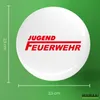 Huuraa Button Jugend Feuerwehr Schriftzug 25mm rund mit Produktbild-Vorschau 3