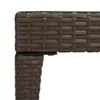vidaXL Bočný stolík Brown 50x50x38 cm Polyratan a tvrdené Náhľad obrázku produktu 4
