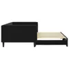 vidaXL Tagesbett Ausziehbar Schwarz 100x200 cm Samt Produktbild-Vorschau 4