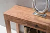 Wohnling Acacia Table console massive 120 cm avec 1 tiroir Voir les images du produit 3