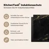 KitchenYeah® Kryt varné desky mramorový vzhled - - černý - Náhled obrázku produktu 6
