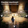 Grafner Design Edelstahl Wandlampe mit Bewegungsmelder und Produktbild-Vorschau 3