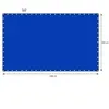 A blue tarp with grommets is shown with dimensions indicated. Podgląd zdjęcia produktu