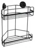 SEPIO Duschablage Schwarz, Badezimmer Organizer Eckig, Produktbild-Vorschau 1