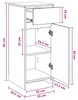 Armoire de salle de bain vidaXL, blanche, 35 x 36,5 x 85 Voir les images du produit 8