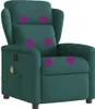 A dark green massage chair with purple highlights indicating massage points. Náhľad obrázku produktu