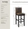 tectake® Barhocker Sitzhöhe 76 cm Produktbild-Vorschau 7