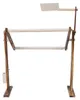 Cerceau à broder en bois antique avec support | Cerceau Voir les images du produit 3