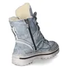 Krisbut Damen Schnürstiefeletten/ Winterstiefeletten Blau Produktbild-Vorschau 4