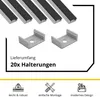 5x A17 LED Profil 2m - Silber inkl. Abdeckung schwarz, Produktbild-Vorschau 4