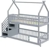 Letto a castello per bambini Sweiko 90x200 letto in legno Anteprima dell’immagine prodotto 14
