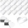 60 Stück Mini Herz Spiegel (5cm), Selbstklebend Acryl Produktbild-Vorschau 1