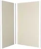 Lot de 2 Panneaux Muraux Aluminium Ivoire 90+120x210 cm Voir les images du produit 1