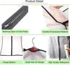 Collage of product details showing the features of garment bags. Produktbild-Vorschau