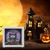 Schwarze Fledermaus-Katze Rahmen Spardose aus Holz mit Produktbild-Vorschau 5