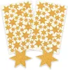 Two sheets of gold star stickers and two individual gold star stickers are shown against a white background. Produktbild-Vorschau