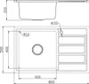 Proaja- 80x50x21cm Küchenspüle schwarz Edelstahl 304 Produktbild-Vorschau 3