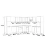 ULWEHOME | Eckküche 580 cm Eiche Wotan, Küchenmöbel-Set mit Produktbild-Vorschau 7
