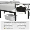 Yaheetech Cadre de lit métallique pour matelas 140 x 200 cm Voir les images du produit 6