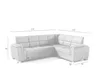 Ecksofa Schlafsofa Sofa SALVADOR Stoff Texas Beige Kurze Produktbild-Vorschau 4