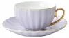 Porcelain Purple Cup 220ml Gold Edge Cadeau voor Productafbeelding-voorbeeld 2