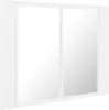 vidaXL Lustro łazienkowe LED szafka białe 60x12x45 cm Podgląd zdjęcia produktu 12