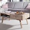 Table basse SIKAR 95x42x50cm manguier massif / métal Voir les images du produit 1